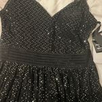Macy's Black Sequin Dress Photo 1