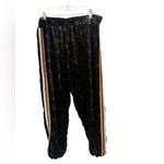 Johnny Was  Velvet Leopard Print Silk Blend Pull On Side Stripe Joggers Large Photo 1