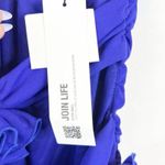 ZARA NWT  Bloggers Fave Floral Tube Bodycon Cut Out Mini Dress M Blue Photo 7