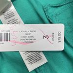 Chico's  Ultimate Fit Linen Blend Crop Pants Size 3 XL 16 Green Casual Vacation Photo 4