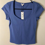Garage New Women's Sleek Sweetheart Tee, Icon Blue Size Medium Photo 0