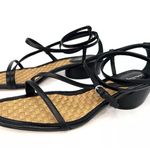 Salvatore Ferragamo EGADI 85mm STRAPPY BLOCK HEEL LEATHER SANDALS SIZE US 9.5 Photo 2