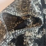 VINTAGE SML SPORT Hand‎ Knit Sweat Vest Black Blue and Grey Star Shapes Sz Large Photo 5