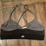 Alo Yoga Sports Bra Black And Grey Womens Size Small Photo 1