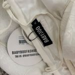 Babyboo  XL White mini dress with shoulder bow, and zip/tie  back #minidress #bowdetail Photo 5