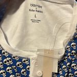 Roller Rabbit NWT  X BLOOMIES BLUE SKULL DOODLE Pima Cotton LS Pajamas Size L Photo 2