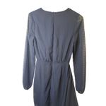 Navy Showpo Swiss Dot Mini Dress Photo 10