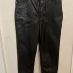 H&M Faux Leather Black Pants Photo 1