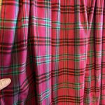 Vintage Cat Sweater Knit Sz L Pink Set Plaid Skirt Retro 70’s New Red Size L Photo 7