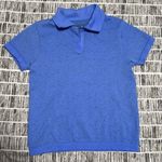 Zella Play Through Seamless Polo In Blue Regatta Size Small Nwot Photo 0