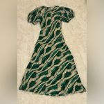 Ulla Johnson NEW  Ines Puff Sleeve Silk Maxi green Dress sz 2 Photo 3