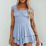 Princess Polly Love Galore Romper Blue Photo 0