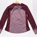 Three Sixty Six Maroon Red Long Sleeve Crew Neck Size M Photo 1