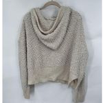 Young Fabulous and Broke Hooded Sweater Women Large Beige Popcorn Knit Granolagirl Photo 2