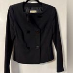 Michael Kors  Double Breasted Fitted Jacket Black Size 4 Photo 4