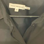 Good American  Black Button Down Shirt Photo 4