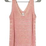 Nic+Zoe  Lightweight Summer Pink & White Tank Linen Photo 0
