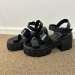 Madden Girl New  Women's Gaines Heeled Sandal Size 9 Black Faux Leather Photo 1