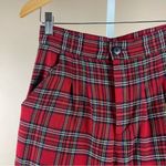 Urban Renewal URBAN RENWAL Outfitters Women's XS Red Plaid Straight Leg Trousers High Waist Photo 8