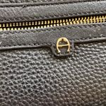 ETIENNE AIGNER BLACK LEATHER LARGE HOBO BAG Photo 5