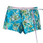 Lilly Pulitzer Originals Jungle Glam Toile Blue Pink Callahan Shorts Size 4 Photo 1