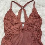 Aerie  lace bodysuit deep pink Photo 4