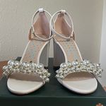 Kate Spade NIB Rosa Pearly Stud Ankle-strap Block Heels Ivory Parchment Size 6.5 Photo 8