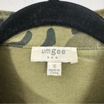 Umgee Green Floral & Camo Bomber Jacket Womens S Boho Oversized Fall Lightweight Photo 2