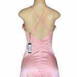 Dress Day Satin Maxi dress with Rosette NWT Pink Photo 13