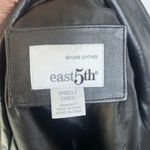 East 5th Black Genuine Leather Longline Boyfriend Leather Jacket Size Small Photo 10