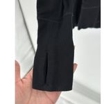 Athleta  Inner Twist Wrap Pullover Hooded Athletic top athleisure black neutral Photo 5