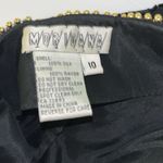 vintage Morigana long sleeve heavily beaded black and gold silk dress 70s 80s Size 10 Photo 6