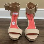 Penny Loves Kenny 🆕  Ankle Strap Nude Heels 9.5 Photo 2