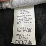 Vintage 1990s Carol Anderson California Linen Sleeveless Hoodie Dress Large Black Photo 4