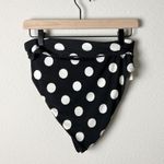 Mara Hoffman  goldie polka dot high waisted tie bikini bottoms black white Photo 3