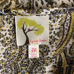 Fig and Flowers Floral Tunic Sz M Gold Size M Photo 7