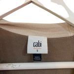 CAbi  Women's Small Genteel Cardigan Belted Long Knit Taupe Sweater small Photo 6