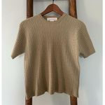 Jones New York soft cable knit top in olive green, Size M Photo 0