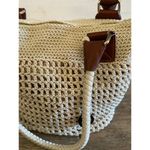 The Sak  106429 Cream Cambria Satchel Hand-Crocheted Tote Bag Photo 2