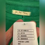 Free People NWT We The Free Camden Sweatshirt - jolly rancher green - XS Photo 8