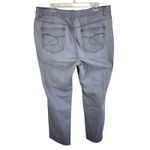 Chico's  Platinum Cotton Blend Gray High Rise Straight Leg Jeans Size 16P Photo 1