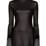 Alexander Wang NWT Crystal Cuff Tailored Stretch Jersey Long Sleeve Minidress XS Photo 13