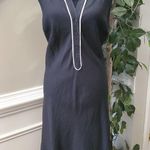 Ashley Stewart  Women's Black Linen V-Neck Sleeveless Knee Length Dress Size 12W Photo 10
