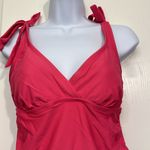 Isabel Maternity Maternity Isabel by Ingrid Pink V-Neck Tie Straps Swimsuit Small EUC #6795 Photo 2