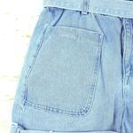 ZARA  Shorts Womens 6US Blue Relaxed Denim Paperbag Super High Waist Utility 4pkt Photo 7