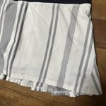 Lululemon  Pace Setter Skirt Spandex Shorts Black White Gray Vertical Stripe 6 Photo 4