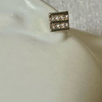 Ann Taylor gold tone rhinestone post earrings Photo 3