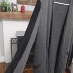 Michael Stars  Grey With Suede Accents Drape Cardigan Photo 3