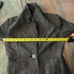 H&M Brown Tailored Cropped Blazer Suit Jacket SZ S Preppy Chic Luxury Formal Y2K Photo 10