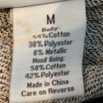 J. America  BLACK SILVER GLITTER HOODIE MEDIUM Photo 3